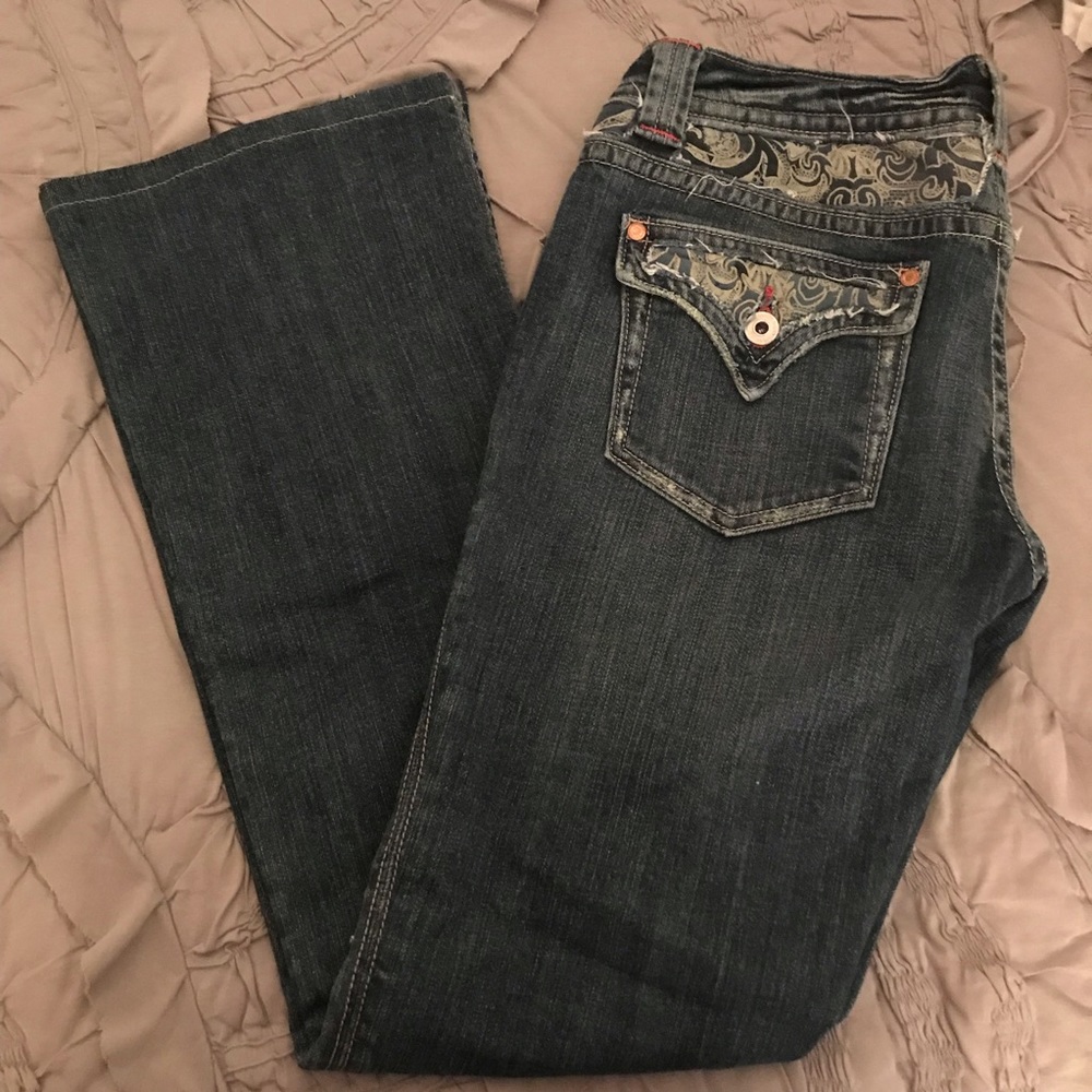 Miss Me Paisley Boot Cut Jeans